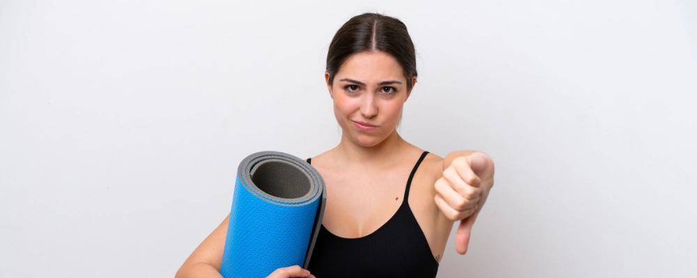 Colchonete para pilates erros